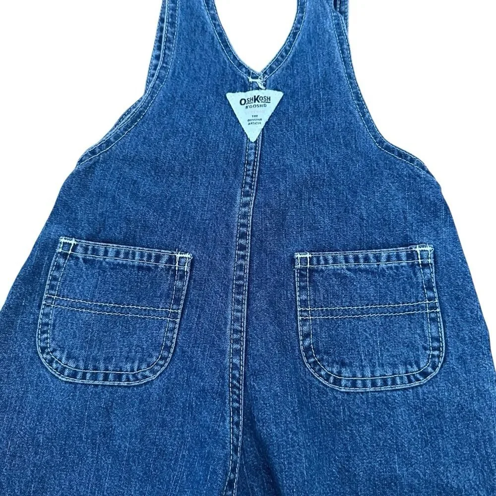 Vintage Oshkosh B’gosh Vestbak Denim Overalls New Blue 18-mths